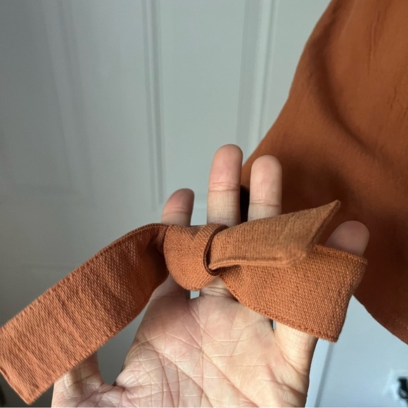 NWOT Hackwith Design House Rust Blouse - Picture 3 of 8